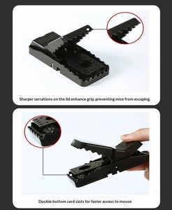 กับดักหนูแบบใช้ซ้ำได้ ABS Quick Mouse Trap ปลอดภัย ไม่เป็นพิษ ใช้งานง่าย ทำความสะอาดง่าย เหมาะสำหรับใช้ในบ้าน ห้องครัว โรงรถ - Product Image 5
