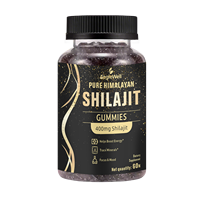 Aeglewell Marque distributeur 60 bonbons au Shilajit Gummy Complément alimentaire en fibres de l'Himalaya pur pour adultes