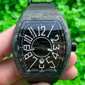 Prix de gros Montre de plongée automatique Frank FM en fibre de carbone 44 mm 0800 SH pour homme, style Cartier, luxe, Relojes Hombre - Product Image 3