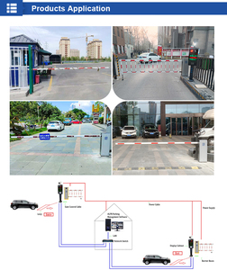 Portone con barriera intelligente a braccio ribaltabile a prezzi di fabbrica con licenza Software per riconoscimento del tornello per parcheggio