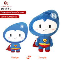 Peluche personnalisée unisexe en forme de cochon de dessin animé, super douce, avec des caractéristiques brodées, rembourrage en coton PP, OEM/ODM, approuvée CE