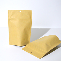 Sachets debout écologiques papier compostable biodégradable Kraft emballage aliments pour animaux de compagnie noix de cajou emballage sacs à fermeture éclair