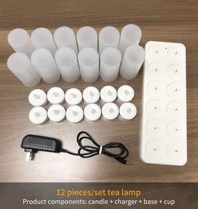 Trang trí nội thất từ xa hẹn giờ Flameless <span class=keywords><strong>LED</strong></span> <span class=keywords><strong>Candle</strong></span> 3D Ngọn lửa thực sự <span class=keywords><strong>LED</strong></span> giáng sinh nến tím ánh sáng - Product Image 6