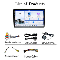 Autoradio universel avec écran IPS 9 pouces, processeur 8 cœurs, GPS Android, amplificateur, Carplay, Android Auto, lecteur DVD de voiture