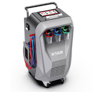 X-568 de récupération d'huile de réfrigérant et de compresseur d'automobile et machine de recharge avec la fonction de nettoyage/machine de récupération de gaz R134a - Product Image 1