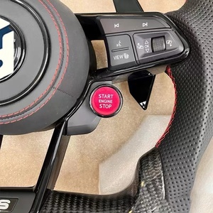 <span class=keywords><strong>Volante</strong></span> Deportivo R-Line de Cuero Semiperforado con Detalles en Carbono para Volkswagen VW <span class=keywords><strong>Golf</strong></span> 5 6 7 R MK6 MK7 MK8 Jetta Passat B8 Polo Tiguan GTI - Product Image 6