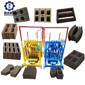 Mini máquina de entrelazado de ladrillos, bloque de pavimentación y piedra curva, Manual, sólido, pequeño, usado, cemento, arena
