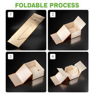 Boîte cadeau magnétique pliable de luxe pour chaussures et vêtements, écologique, rigide, avec impression de logo personnalisée, avec votre design de logo