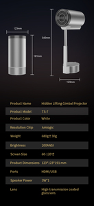 Новейший проектор FEELWOW TS-17 умный мобильный <span class=keywords><strong>Android</strong></span> мини светодиодный проектор Wifi6 3D 4K мини карманный беспроводной мобильный проектор - Product Image 6