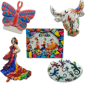 Impresión personalizada resina <span class=keywords><strong>turismo</strong></span> regalo <span class=keywords><strong>Barcelona</strong></span> Dance Girl Espana imán España recuerdos imán de nevera - Product Image 5