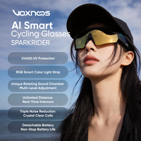 Lunettes de cyclisme extérieures personnalisées avec IA SPARKRIDER, interphone, bande lumineuse intelligente RGB, coupe-vent, réduction du bruit, UV400