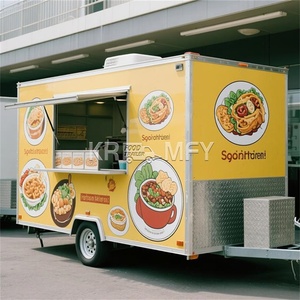 Vente chaude Pizza Food Trucks Remorques alimentaires mobiles Camion alimentaire entièrement équipé Caravane Cuisine Jus Concession Remorque - Product Image 5