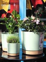 Pot Tanaman PP untuk Lantai, Balkon, Taman Dalam Ruangan, Anti Air Tumpah, Anti Akibat Akar Busuk, Warna Sesuai Pesanan, Minimalis, Rustic, Sistem Penyiraman Otomatis, OEM ODM
