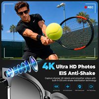 Lunettes Intelligentes IA avec Caméra 4K EIS, Assistant Vocal, Traduction, Application, Anti-tremblement et Fonction d'Appel Téléphonique