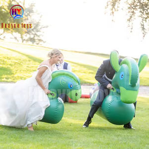 Jouet gonflable de cheval à bascule d'enfants populaires jeu d'équitation d'animal d'amusement et château gonflable pour le jeu extérieur - Product Image 5