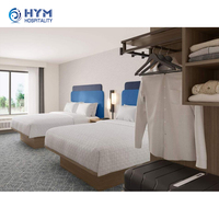 Meubles personnalisés en panneaux de bois modernes pour hôtel Hampton Inn cinq étoiles - Écologiques, tailles et couleurs sur mesure