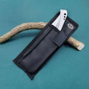 Dao gấp sinh tồn Thụy Sĩ, lưỡi thép cứng cao, kèm bao nylon, dùng cho phòng vệ ngoài trời & dụng cụ cắt trái cây, cấp độ DIY - Product Image 3