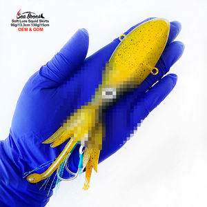 Nuevo Señuelo de Pesca para Calamar de 90 g y 130 g con Anzuelo Auxiliar, Teaser de Calamar Suave, Squidtrex, Egi, Jigs para Pesca de Calamar - Product Image 3