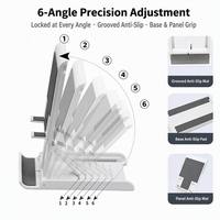 Support de téléphone pliable mini 90g ABS réglable sur 6 niveaux, support de tablette de bureau universel 4-12,9 pouces pour bureau, cadeau d'affaires, OEM en gros