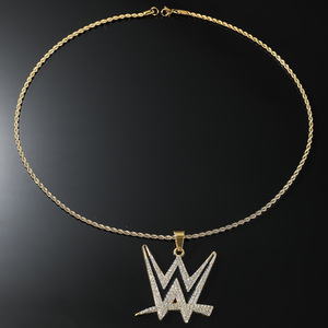 Collar con Colgante de Letra W Simple e Innovador, Estilo Hiphop, Cadena de Acero Inoxidable, Regalo para Hombre, Joyería de Moda - Product Image 3