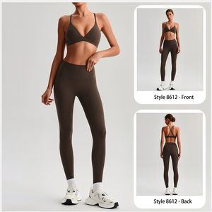 Reggiseno Sportivo da Donna con Logo Personalizzato, Leggero e Traspirante, Semplice con Scollo a U e Spalline, per Yoga e Allenamento - Product Image 4