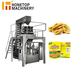 High Accuracy Four-head Electronic Scale Weighing Automatic Pasta Macaroni Packing Premade Pouch Doypack Packing Machine