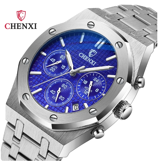 Chenxi 948 Luxury Quartz Chronograph Watch for Men - Stainless