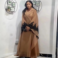 Robe de Soirée Femme Musulmane Mode Abaya Vêtements Africains Robe Marocaine Luxe Dubaï Kaftan Grande Taille