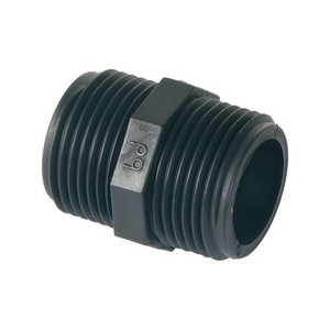 Raccordo filettato PP nero da 1/2 pollice per impianti idraulici - Product Image 1