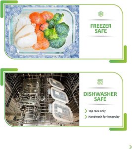 Kitchen Airtight <b>Clear</b> PETG Food Storage <b>Containers</b> Set Stackable Durable Food Grade Fridge Organizer Flip Top Lids Modern - Product Image 4