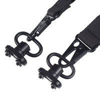 Attache tactique à dégagement rapide robuste avec bouton-poussoir, attache de sangle QD 1,25 pouces et adaptateur pour sangle de chasse