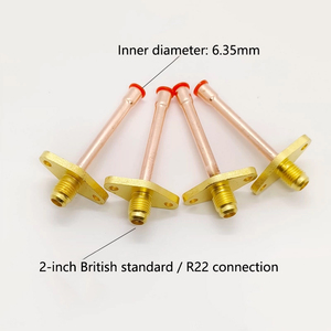 Vanne de charge haute pression en laiton avec oreilles de fixation, filetage SAE 1/4 po, <span class=keywords><strong>tube</strong></span> en <span class=keywords><strong>cuivre</strong></span> 6,35 mm pour réfrigérateur - Product Image 1