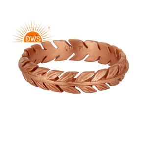 Anillo de Compromiso y Boda de Plata de Ley 925 Chapado en Oro Rosa de 18 Quilates, Joyería de Plata Lisa al por Mayor - Product Image 1