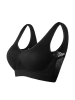 Nouveau soutien-gorge de sport respirant en maille tricotée à couvrance totale, sans coutures, sans armatures, léger et confortable pour le yoga et la gym