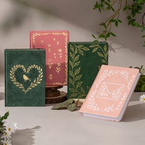 Carnet de dessin A5 à couverture rigide, design élégant, portable, série créative fleurs et oiseaux, best-seller international - Product Image 4