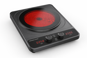 Cocina Eléctrica Portátil <span class=keywords><strong>de</strong></span> Cerámica con Infrarrojos <span class=keywords><strong>de</strong></span> 2200W, <span class=keywords><strong>Placa</strong></span> Caliente <span class=keywords><strong>de</strong></span> un Solo Quemador para Cocina - Product Image 2