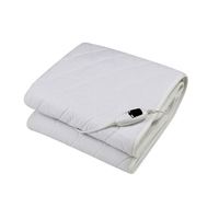 Couverture électrique douce et confortable en coton et polyester avec protection contre la surchauffe, portable pour la chambre à coucher, usage domestique, garantie 1 an