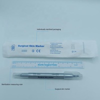 2024 marqueur chirurgical stérile jetable chaud marqueur de peau de tatouage stylo marqueur d'emballage stérilisé individuellement