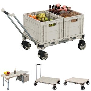 Hot Sell Brand New Multi-functional Camping <b>Table</b> Dolly With Removable Casters With 100kg Capacity , Outdoor Product, - Product Image 2