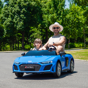Voiture électrique pour enfants personnalisée sous licence <span class=keywords><strong>Audi</strong></span> R8 <span class=keywords><strong>Spyder</strong></span>, moteur sans balais 24V, double siège pour enfants et adultes - Product Image 2