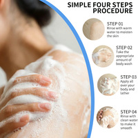 Gel Douche Éclaircissant à l'Acide Kojique, Parfum Longue Durée, Nettoyage en Profondeur, Hydratant, Exfoliant, Grand Format 750ml