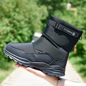 Ngoài Trời Mùa Đông Chống Trượt Duy Nhất Người Đàn Ông Lớn Cao Top Tuyết Khởi Động Ấm Áp Đa Năng Không Thấm Nước Men '<span class=keywords><strong>S</strong></span> Tuyết Khởi Động - Product Image 4