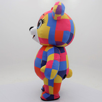 Nouveautés : Costume de mascotte gonflable Ours aux grands yeux pour adultes - Location unisexe pour Pâques/Halloween