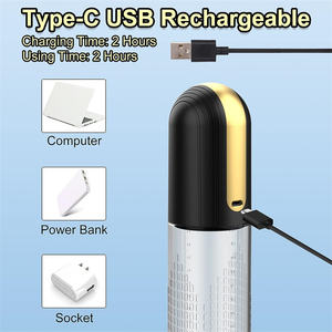 Wellwanted Tragbare Elektrische Penis-Vakuumpumpe ABS Glas Hochvakuum-Luftdruck Vergrößerungspumpe für Männer Größer Stärker - Product Image 5