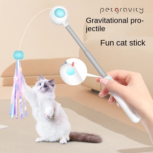 Bomba gravitacional <span class=keywords><strong>Cat</strong></span> Fun Stick Varilla retráctil larga con juguete Self-Hi Plastic <span class=keywords><strong>Catnip</strong></span> <span class=keywords><strong>Fish</strong></span> Feather Cross-Border Pet Product - Product Image 2