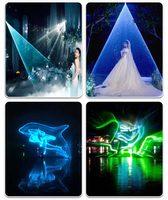 Lumière laser d'animation polychrome de tunnel de temps de 10W pour les célébrations de mariage Bars de cocktails Stages KTV Atmosphère améliorée