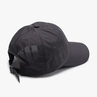 Gorra de Béisbol de 6 Paneles para Hombre, 100% Poliéster, de Secado Rápido, con Letras, para Verano, Versátil, Protección Solar, Transpirable, Informal