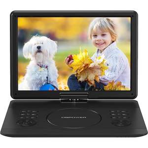 Reproductor de DVD Portátil para Auto DBPOWER de 16.9 Pulgadas con Pantalla Giratoria HD, Compatible con USB y Tarjeta SD, Modelo Negro - Product Image 1