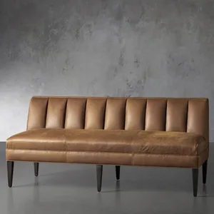 Sofá de diseño al mejor precio, sofá de cuero para sala de estar, sofá de diseño curvo, sofá de comedor, Banco de ocio