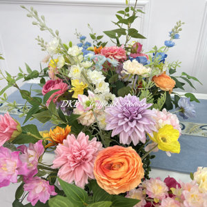 Fabbrica di Fiori Artificiali DKB, Vendita all'Ingrosso di Decorazioni Floreali per Matrimoni, Runner di Fiori Artificiali Colorati - Product Image 5